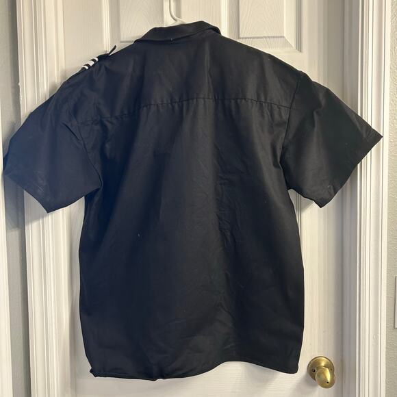 Regal Military Combat Shirt Black Short Sleeve Button Up Size XL NWT - Picture 3 of 7